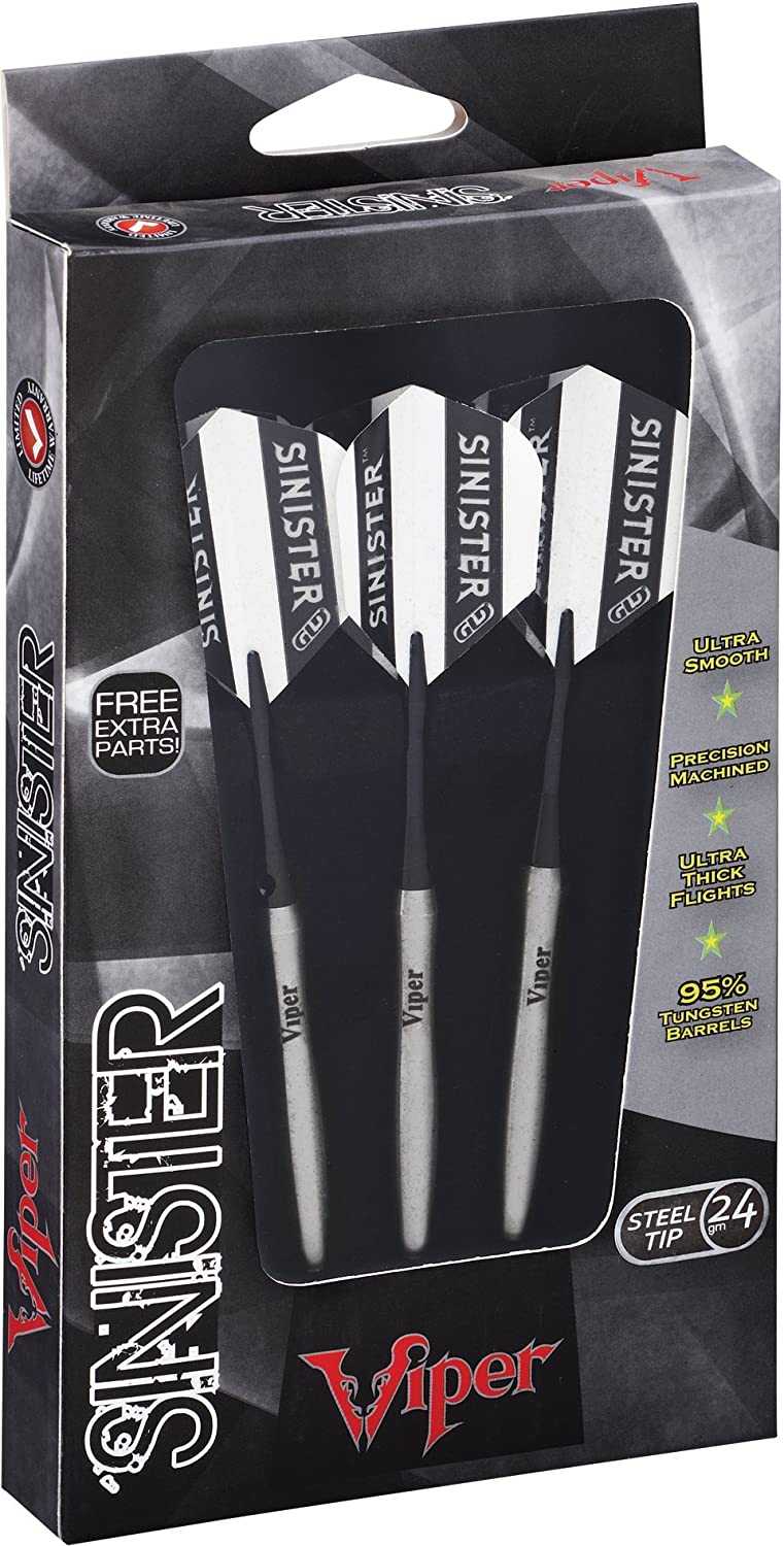 Viper Sinister 95% Tungsten Steel Tip Darts, 24 Grams _ Sports & Outdoors Viper Sinister 95 Tungsten Steel Tip Darts 24 Grams Sports Outdoors 5 Best Tungsten Darts in 2024 (Top Picks & Reviews) darts, tungsten