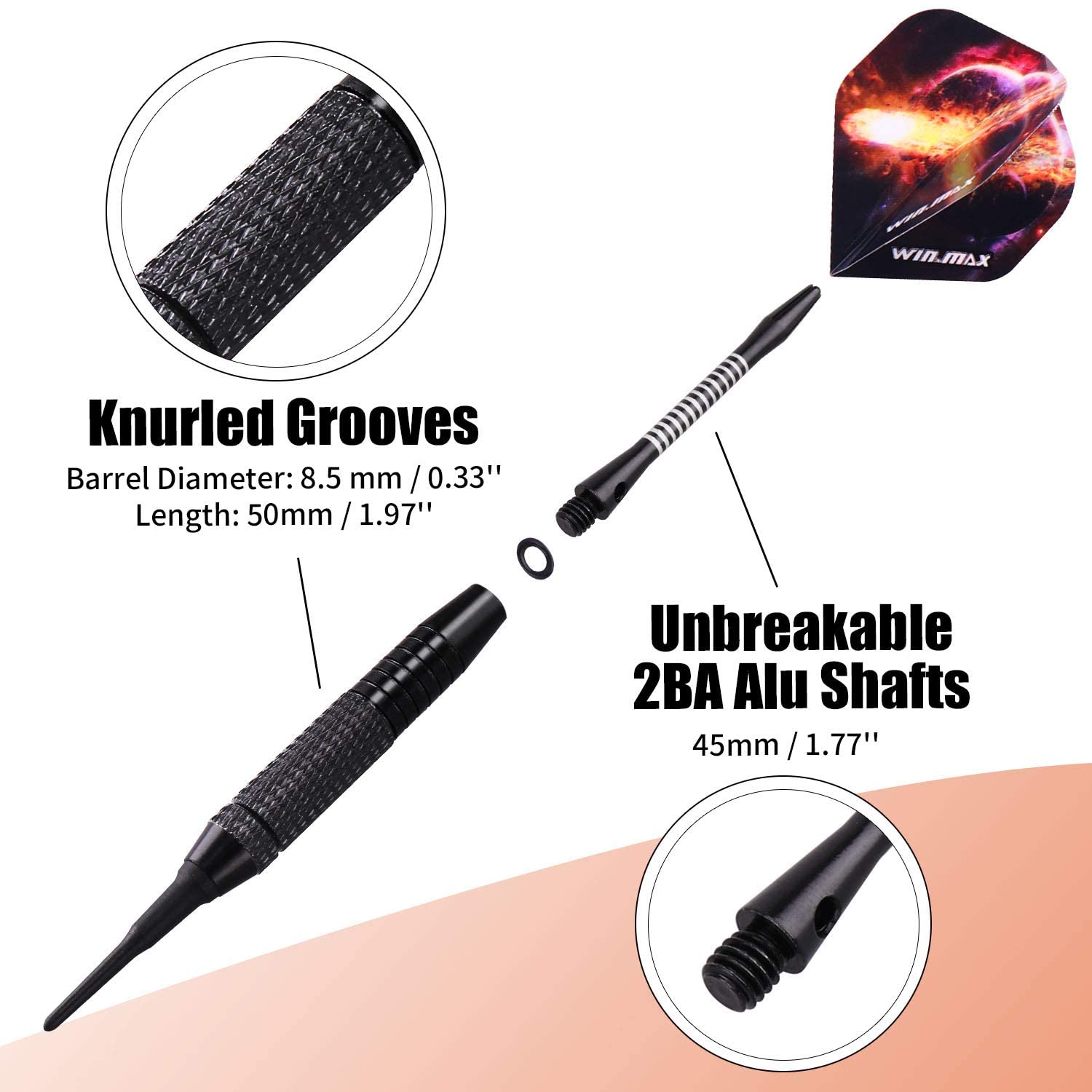 WinMax 80% and 90% Tungsten Darts WinMax 80% and 90% Tungsten Darts