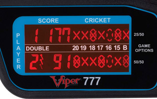 Viper-777-cricket Cricket Display Area - Viper 777 Electronic Dartboard