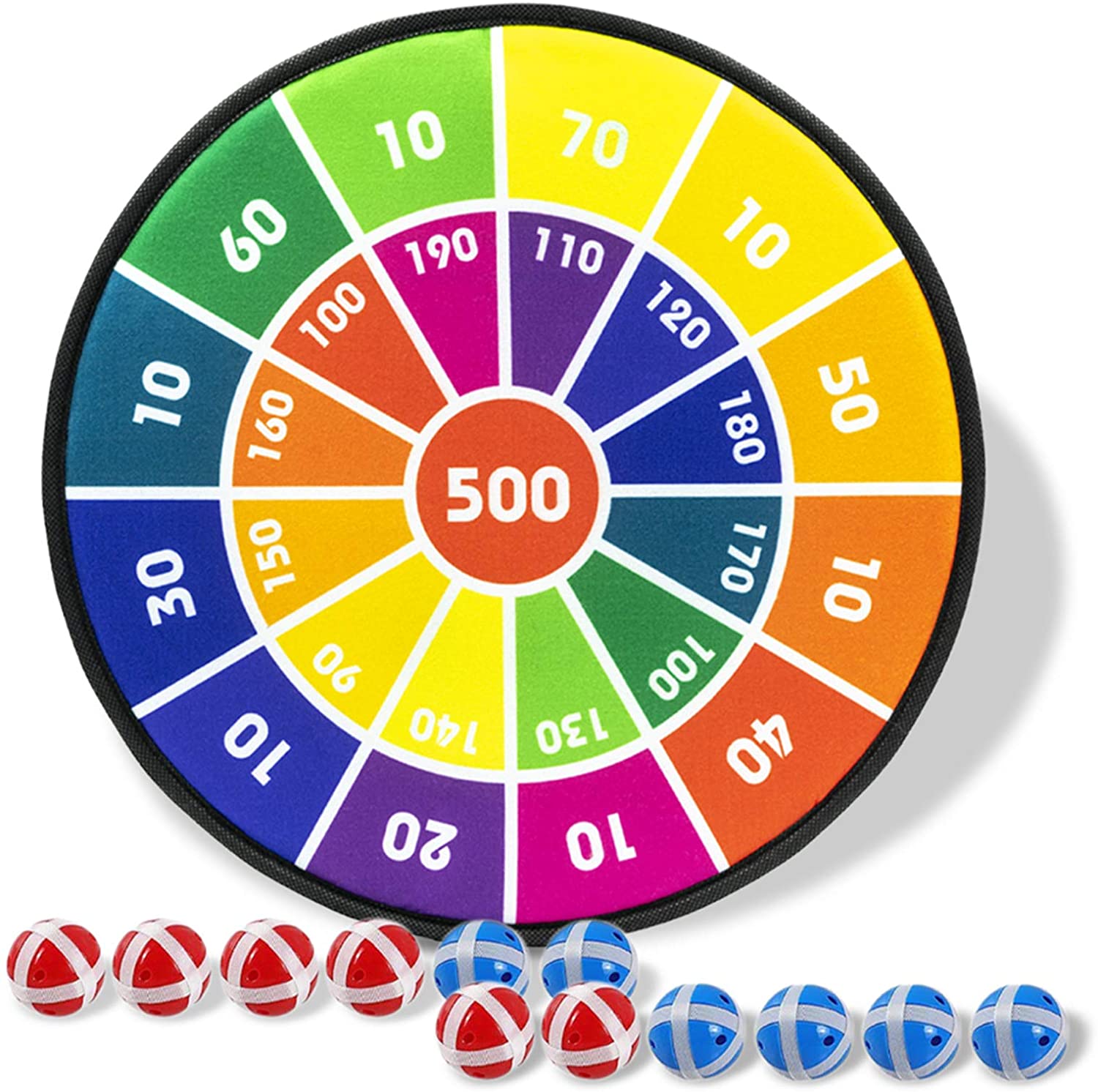 7124Z0JzO5L._AC_SL1500_ Board Games for Kids, Dart Board for Kids with 12 Sticky Balls