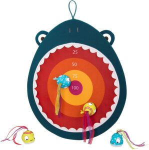 Best Velcro Dartboards for Kids in 2024 (Top 5 Picks) 1 Hungry Toss Shark Toys - Kids Dartboard